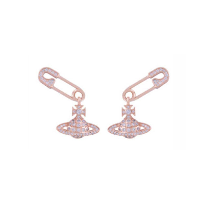 Vivienne Westwood Pink Gold Lucrece Earrings