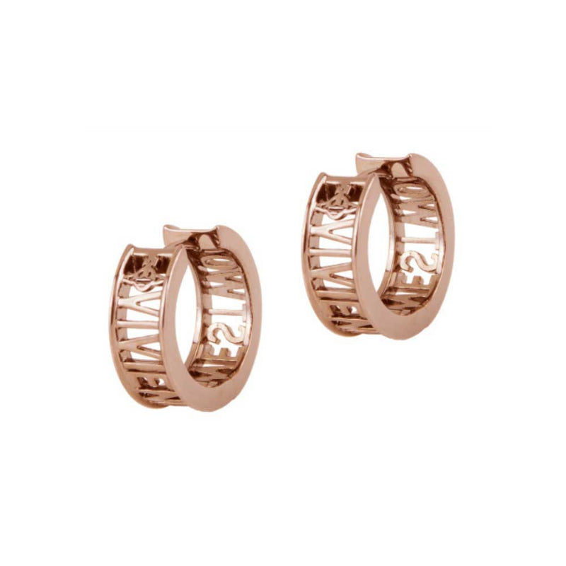 Vivienne Westwood Westminster Earrings, Pink Gold Plated