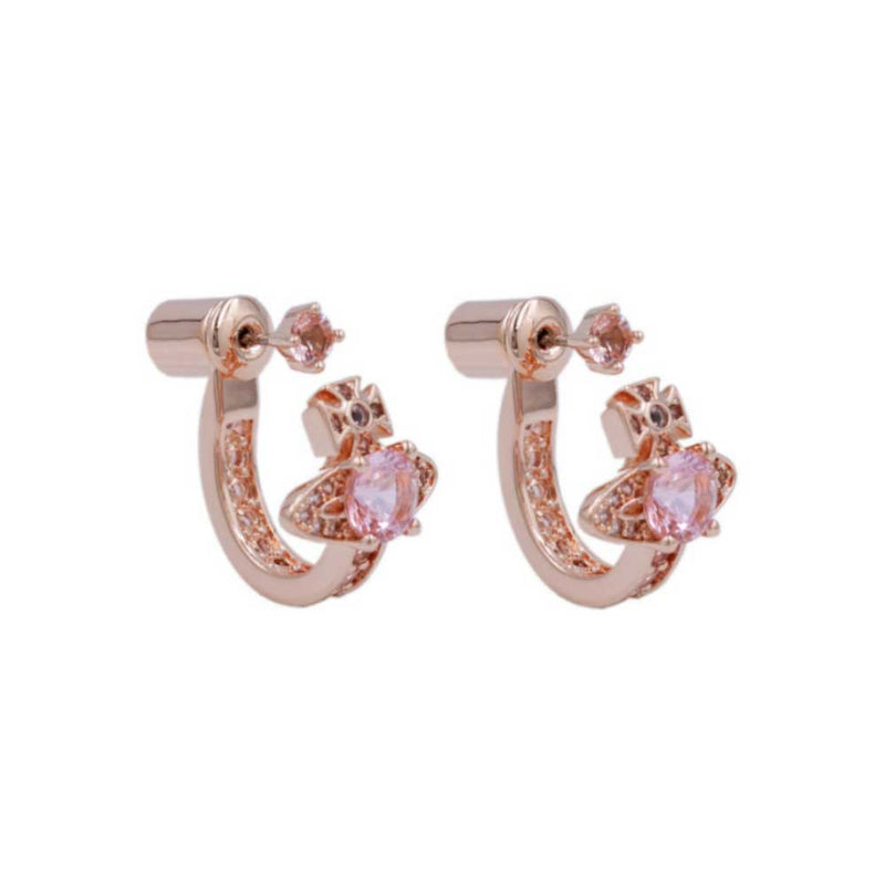 Vivienne Westwood Maitena Earrings, Pink Gold Plated