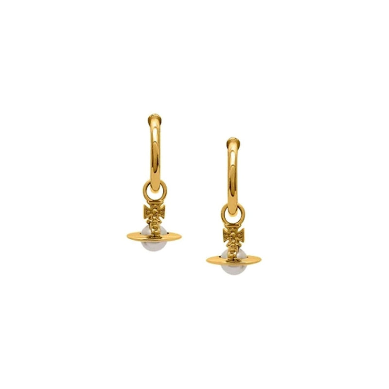 Vivienne Westwood Layla Creamrose Earrings, Platinum Plated