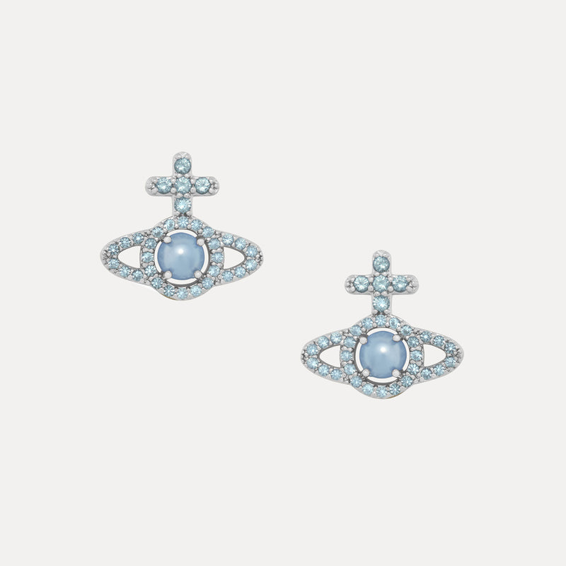 Vivienne Westwood Olympia Pearl Earrings, SIlver Tone Plated