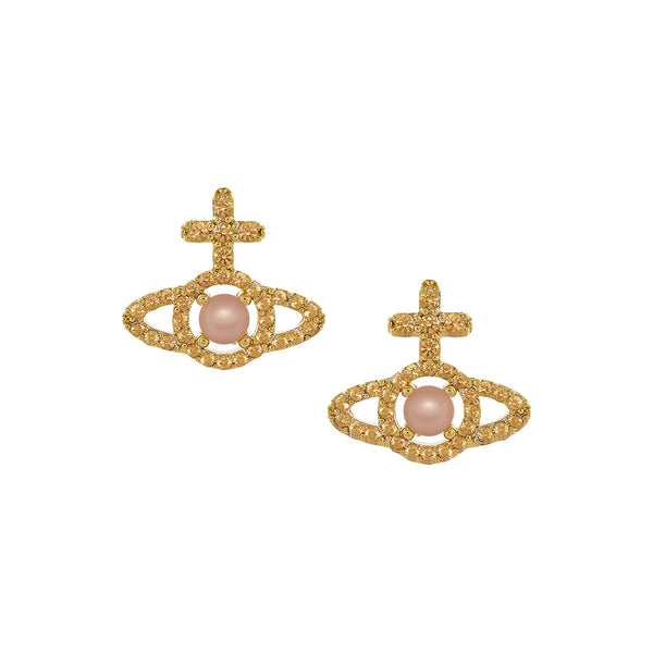 Vivienne Westwood Olympia Pearl Earrings, Gold Plated Vivienne Westwood Olympia Pearl Earrings, Gold Plated