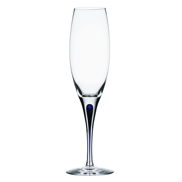 Orrefors Intermezzo Blue Champagne 26cl Glass