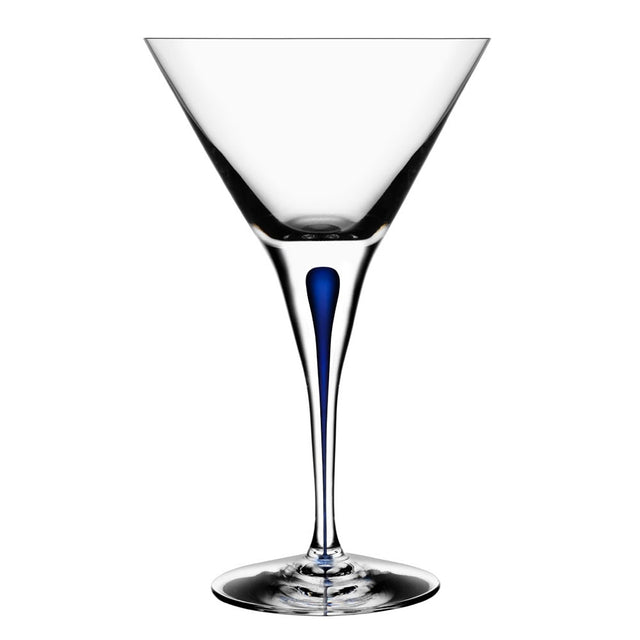Orrefors Intermezzo Blue Martini 25cl Glass