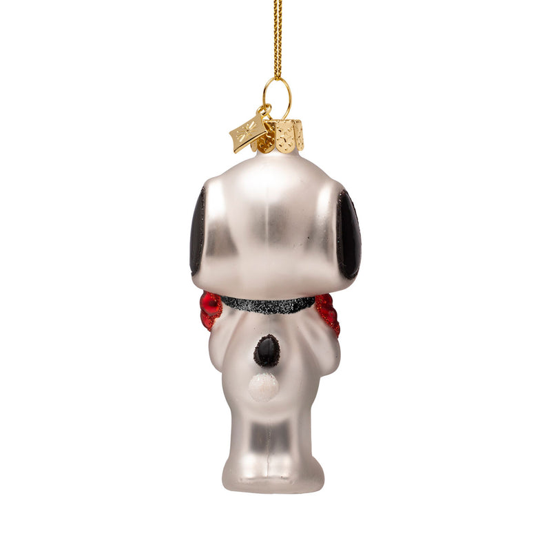 Vondels Snoopy with Flowers Christmas Hanging Decoration
