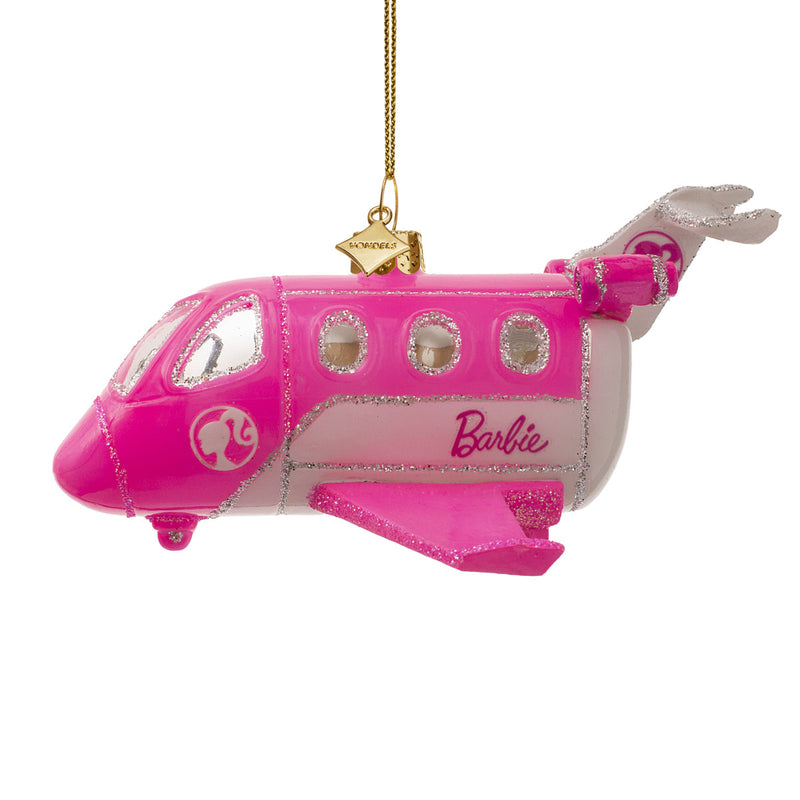 Vondels Barbie Airplane Christmas Hanging Decoration
