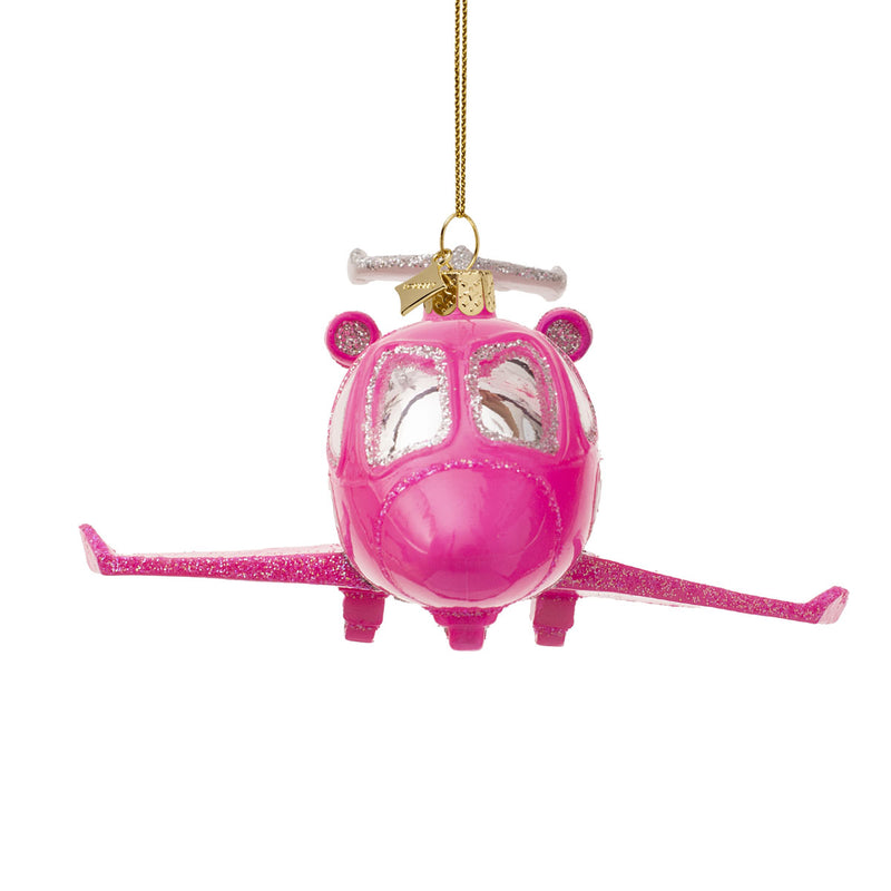 Vondels Barbie Airplane Christmas Hanging Decoration