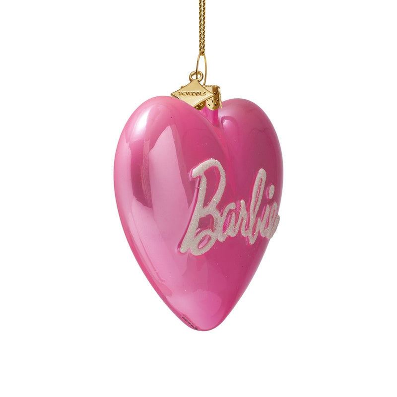 Vondels Barbie Heart Christmas Hanging Decoration