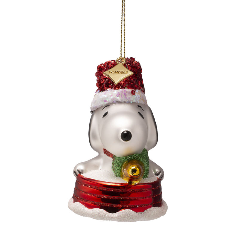 Vondels Snoopy & Woodstock Christmas Hanging Decoration
