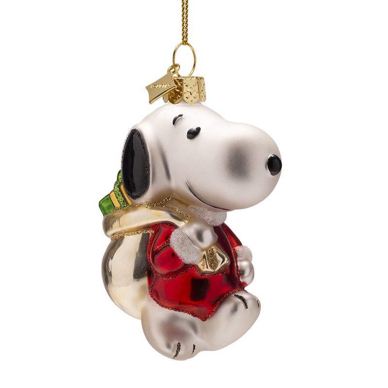 Vondels Snoopy with Gift Bag Christmas Hanging Decoration