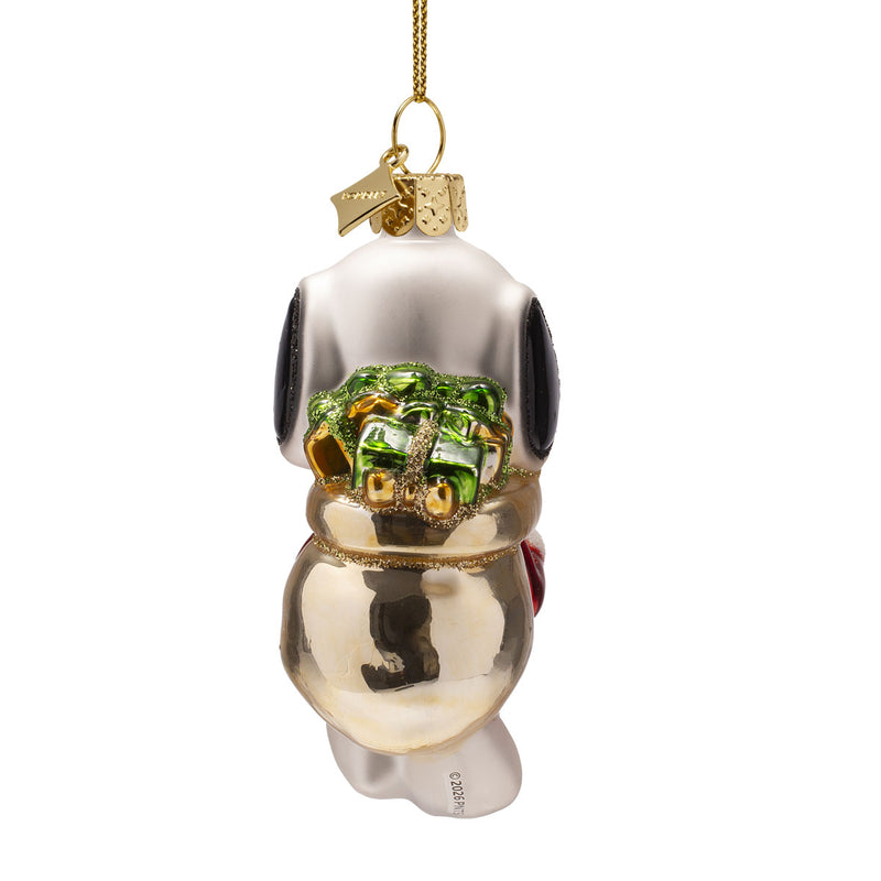 Vondels Snoopy with Gift Bag Christmas Hanging Decoration