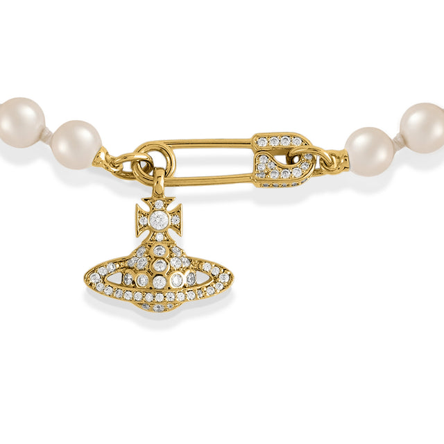 Vivienne Westwood Lucrece Pearl Necklace, Gold Plated