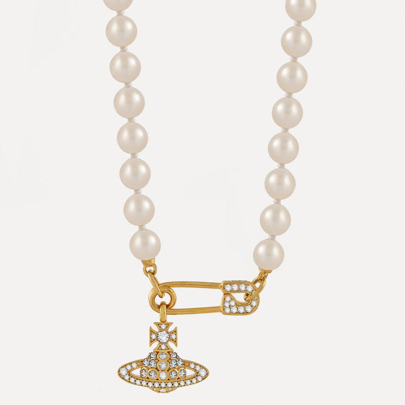 Vivienne Westwood Lucrece Pearl Necklace, Gold Plated