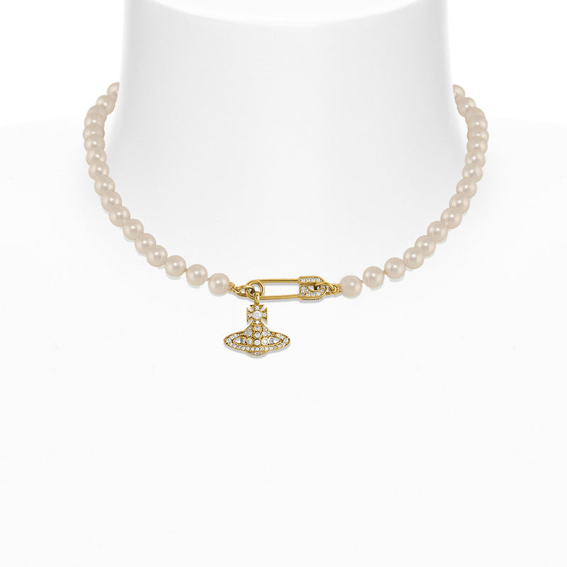 Vivienne Westwood Lucrece Pearl Necklace, Gold Plated