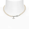 Vivienne Westwood Simonetta pearl necklace, Platinum Plated