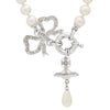Vivienne Westwood Rigoberta Pearl Necklace, Platinum Plated