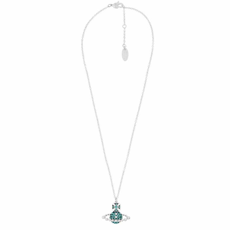 Vivienne Westwood Montana Lena Bas Relief Pendant, Rhodium Plated