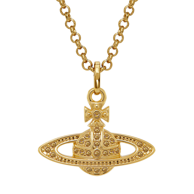 Vivienne Westwood Mini Bas Relief Pendant, Gold Plated