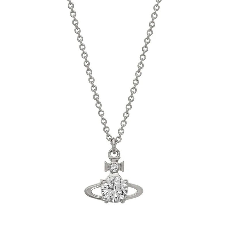 Vivienne Westwood Reina Silver Pendant, Platinum Plated