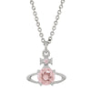 Vivienne Westwood Reina Silver / Champagne Pendant, Platinum Plated