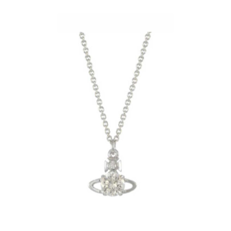 Vivienne Westwood Rhodium Reina Pendant
