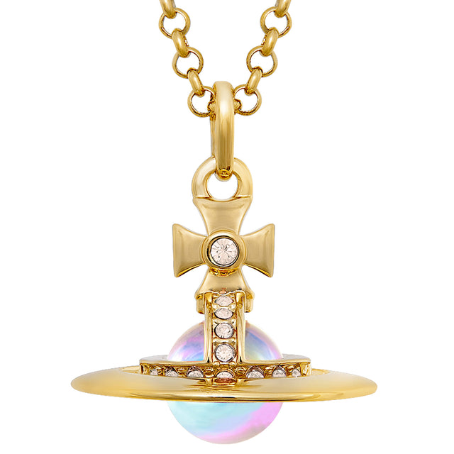 Vivienne Westwood New Tiny Orb Pendant, Gold Plated