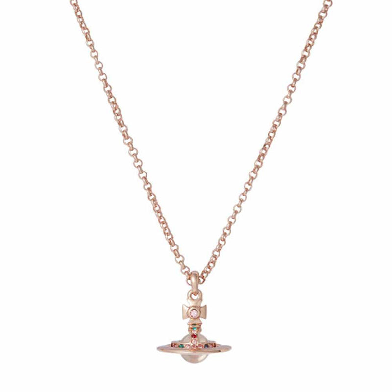 Vivienne Westwood New Petite Orb Pendant, Rose Gold Plated