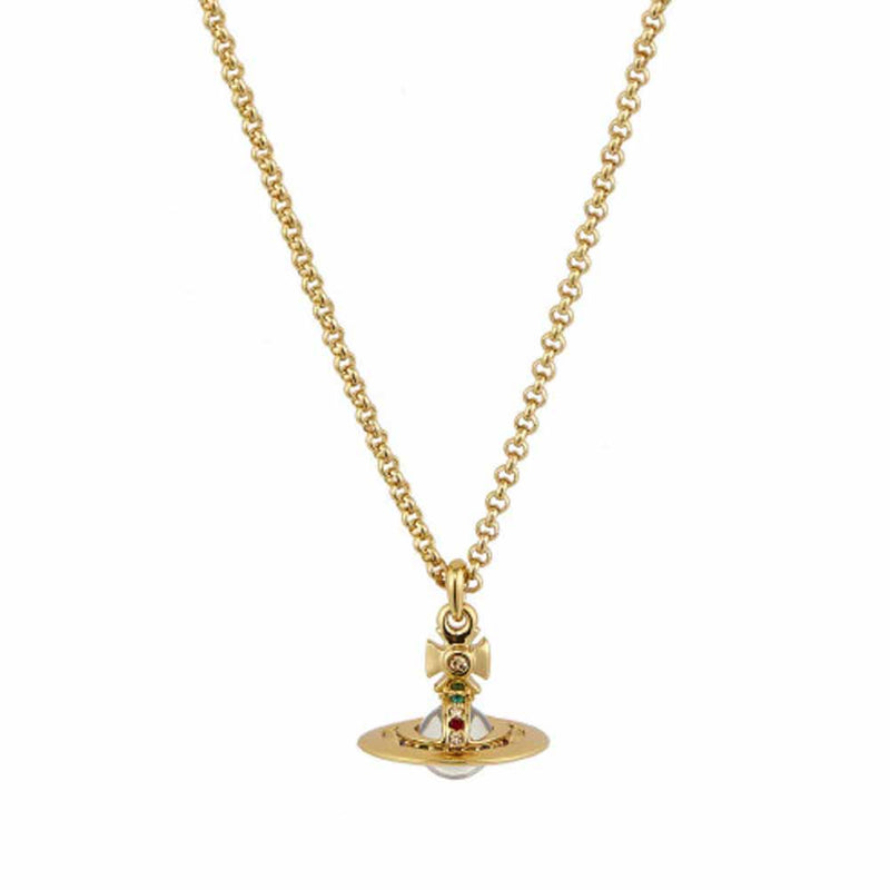 Vivienne Westwood New Petite Orb Pendant, Gold Plated