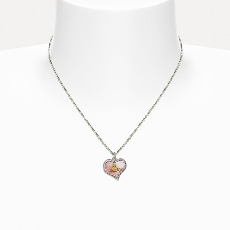 Vivienne Westwood Petra Pendant Coral Necklace, Platinum Plated