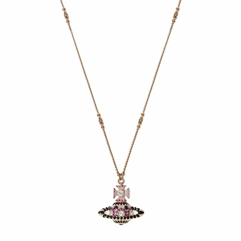 Vivienne Westwood Gabriella Bas Relief Pendant, Rose Gold Plated