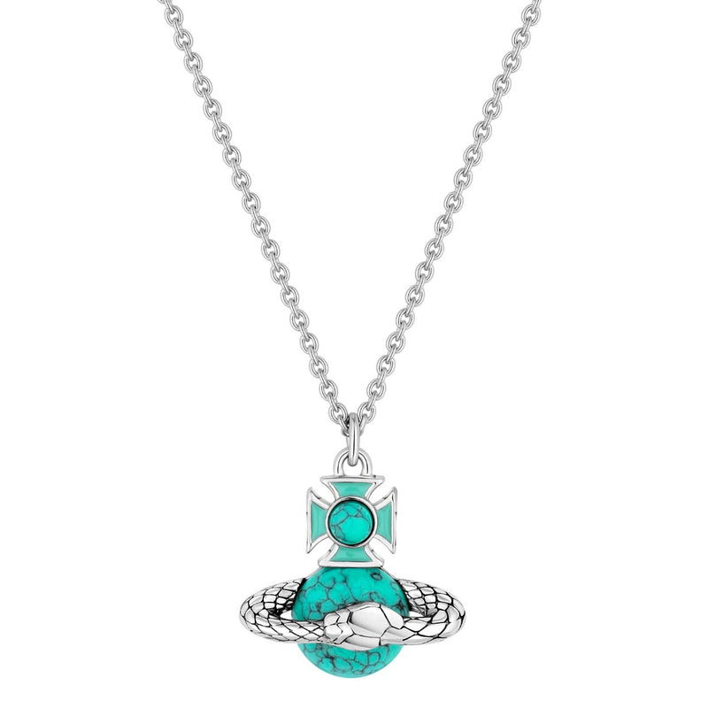 Vivienne Westwood Ouroboros Pendant, Rhodium Plated