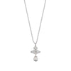 Vivienne Westwood Ismene Drop Pendant, Rhodium Plated