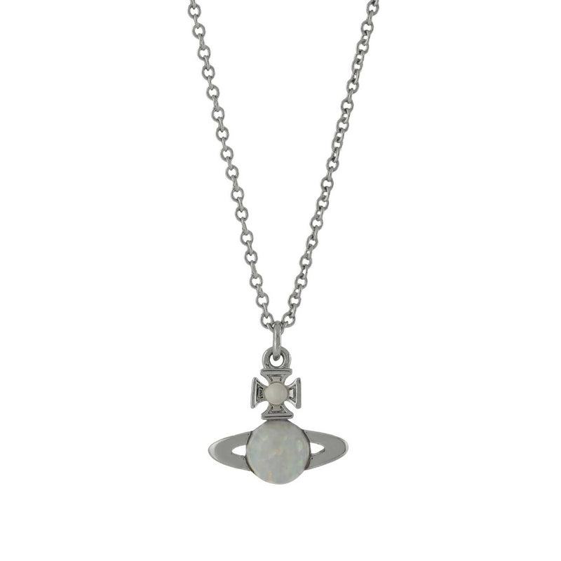 Vivienne Westwood Isabelitta Bas Relief Pendant, Rhodium Plated