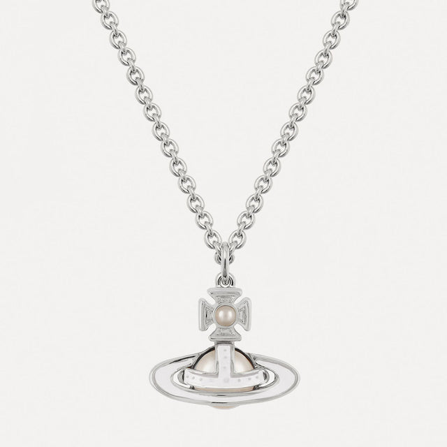 Vivienne Westwood Simonetta bas relief pendant, Platinum Plated