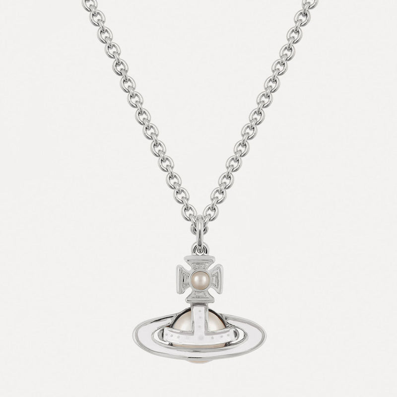 Vivienne Westwood Simonetta bas relief pendant, Platinum Plated