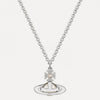 Vivienne Westwood Simonetta Bas Relief Silver Pearl Pendant, Platinum Plated