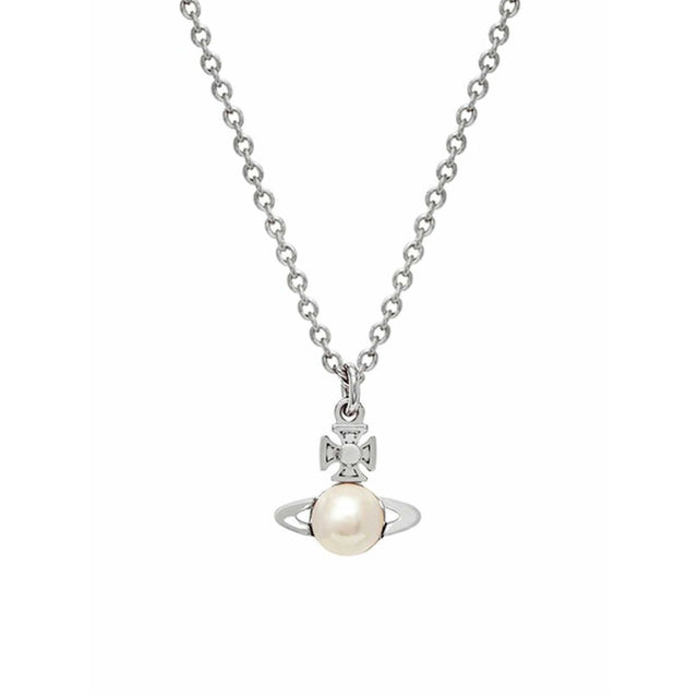 Vivienne Westwood Balbina Cream Pearl Pendant, Platinum Plated
