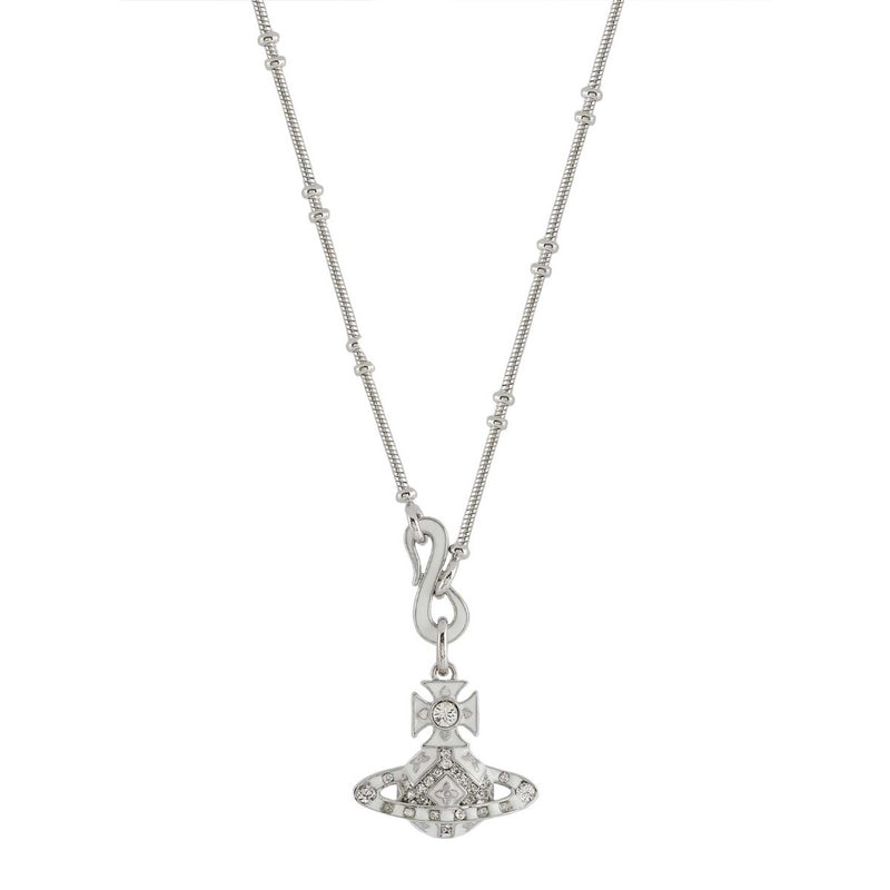 Vivienne Westwood Beryl Bas Relief Pendant, Rhodium Plated