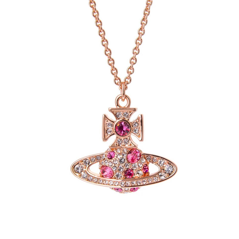 Vivienne Westwood Francette Bas Relief Pendant, Rose Gold Plated