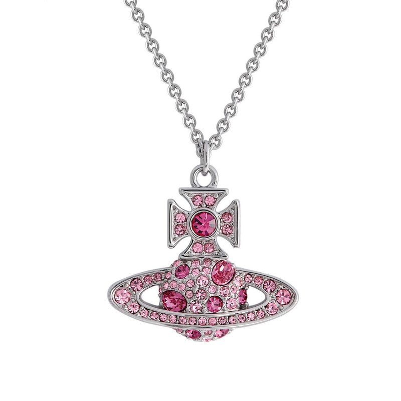 Vivienne Westwood Francette Bas Relief Pendant, Rhodium Plated