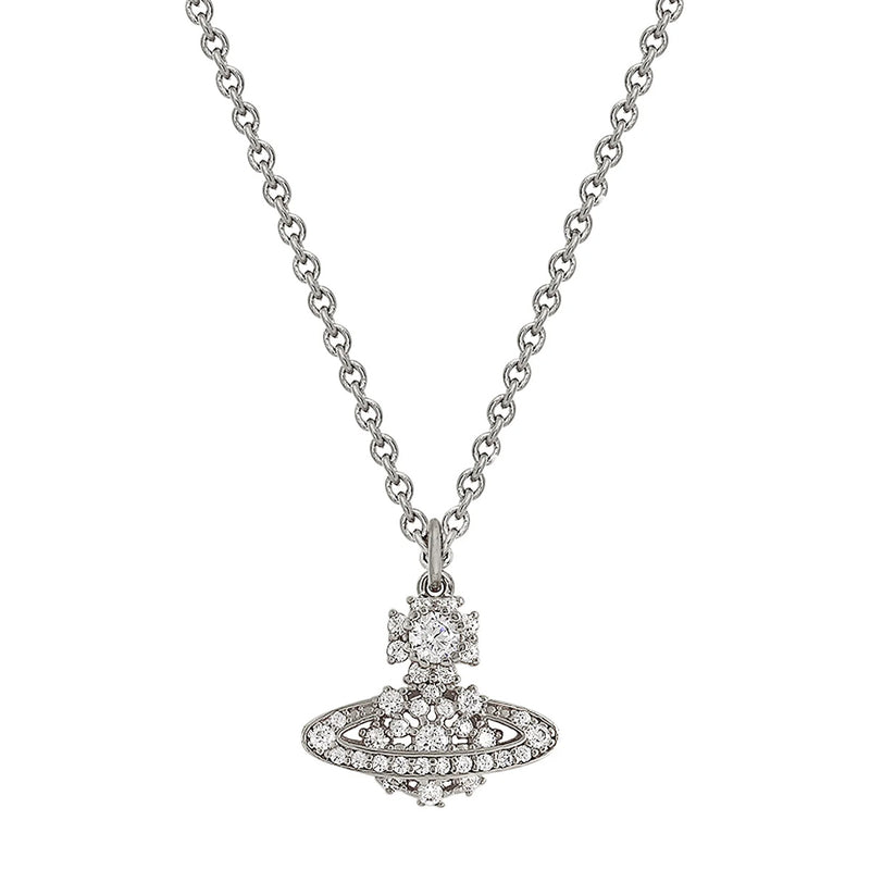 Vivienne Westwood Narcissa CZ Necklace, Platium Plated