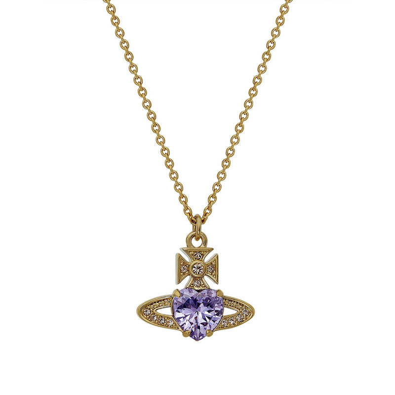 Vivienne Westwood Ariella Lavender Pendant, Gold Plated