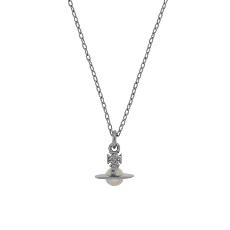 Vivienne Westwood Layla Creamrose Pearl Pendant, Platinum Plated