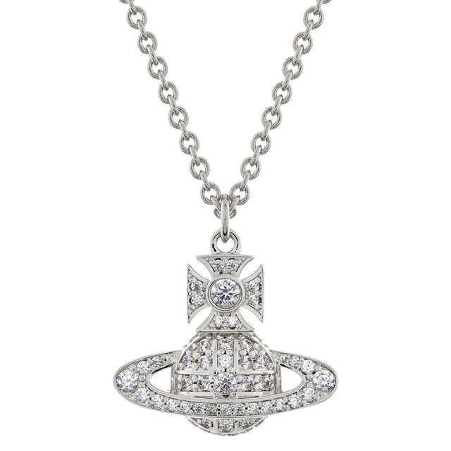 Vivienne Westwood Carmela Bas Relief Pendant, Platinum Plated