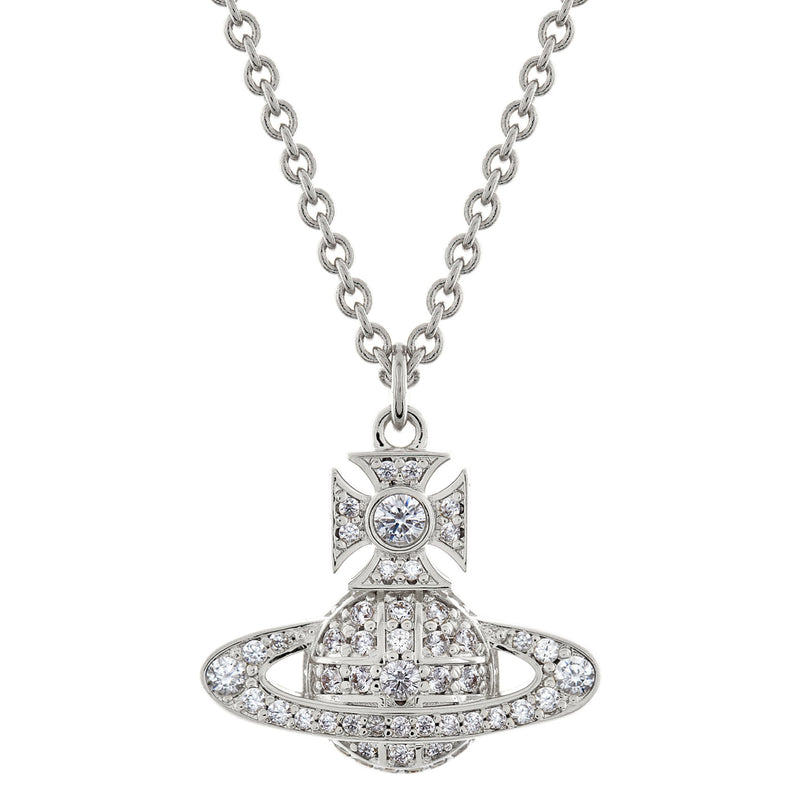 Vivienne Westwood Carmela Bas Relief Pendant, Platinum Plated