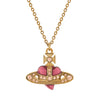 Vivienne Westwood Diamanete Heart Pendant, Gold Plated