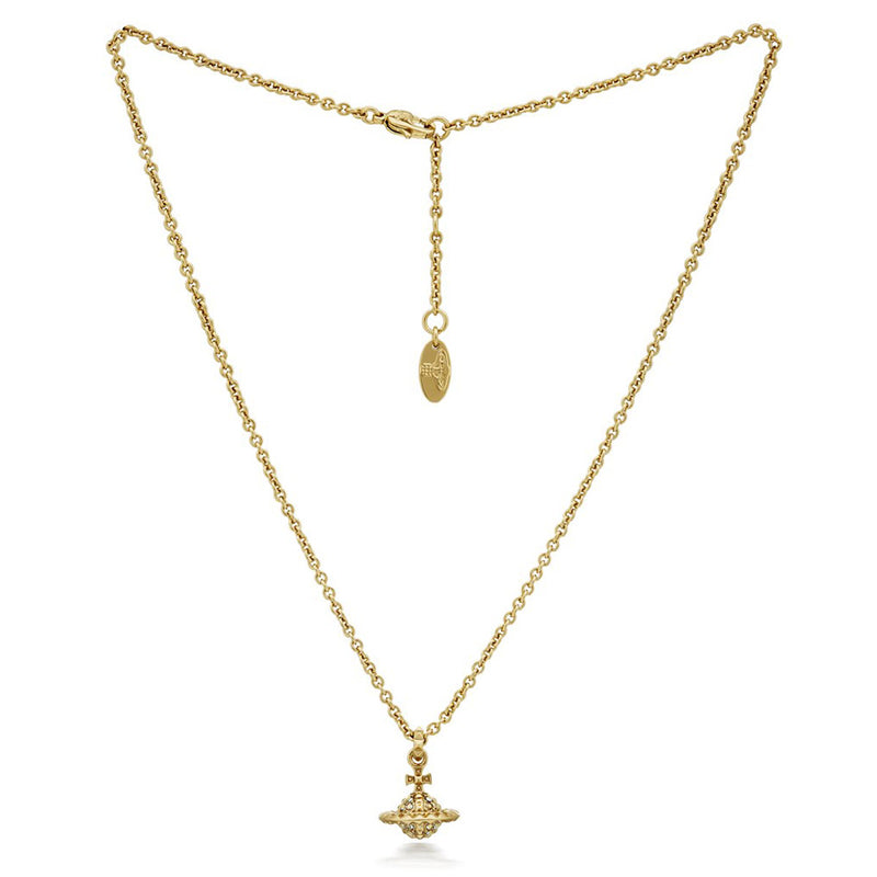 Vivienne Westwood Mayfair Small Orb Mini Necklace, Gold Plated