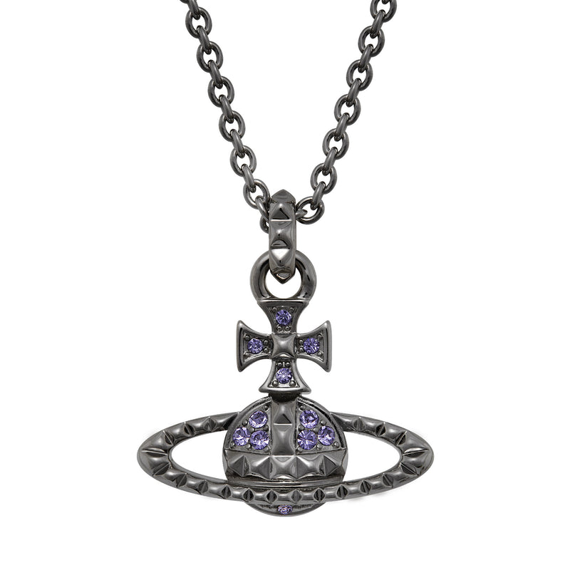 Vivienne Westwood Mayfair Bas Relief Pendant, Gunmetal Plated