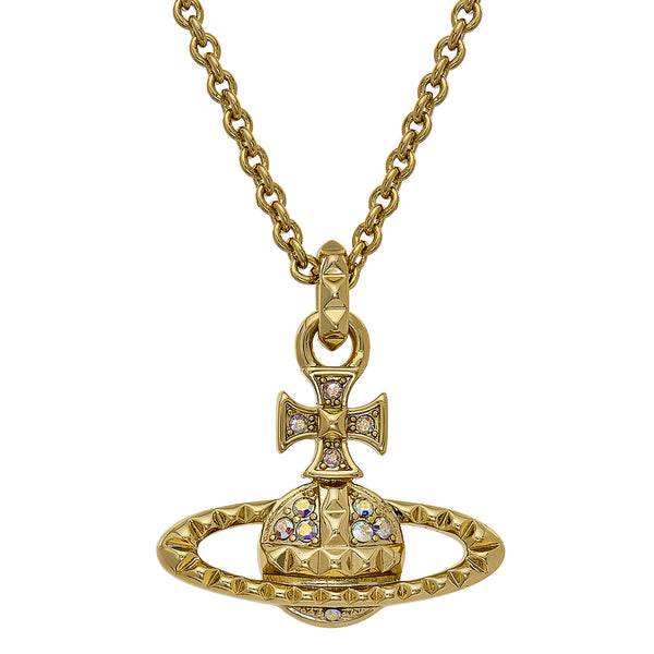 Vivienne Westwood Jewellery Mayfair Bas Relief Pendant Gold Plated David Shuttle Ltd