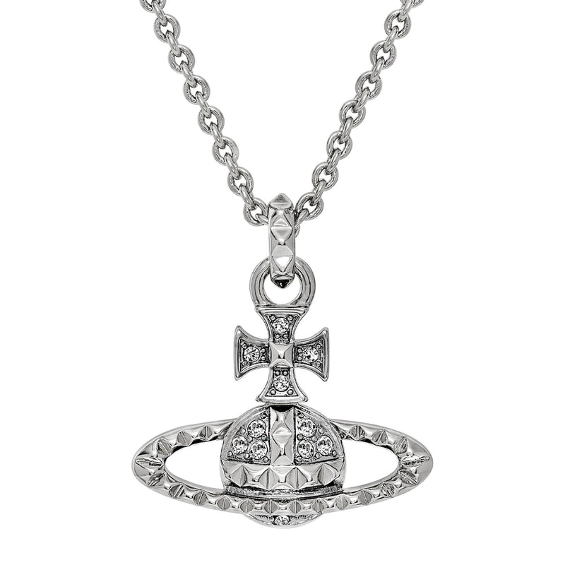 Vivienne Westwood Mayfair Bas Relief Pendant, Rhodium Plated
